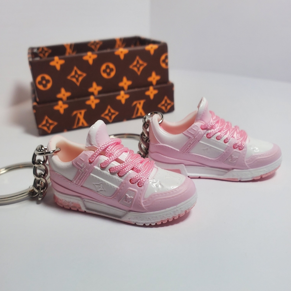 MINI 3D Fashion Sneaker Keychains with Box and Bag